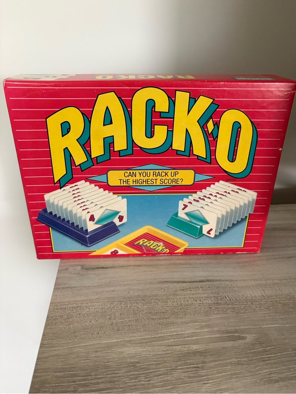 Rack-O Vintage Boxed Card Game with Bright Red Box
